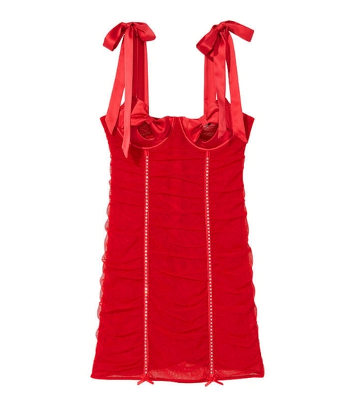 🌹 VS Wicked Open-Cup Ruched Slip 🌹 - Picture 4 of 15